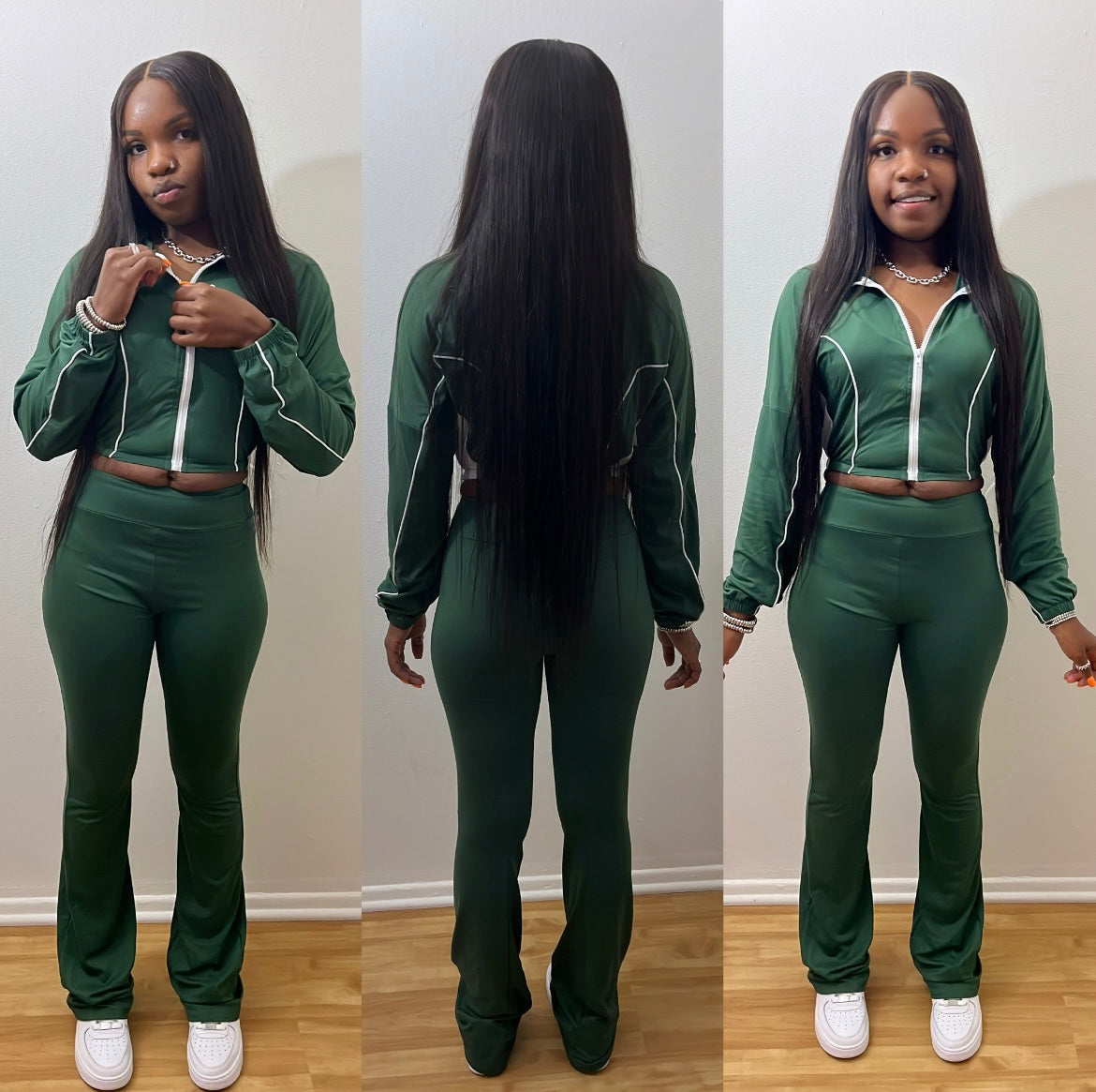 “Her” Green two piece set💚