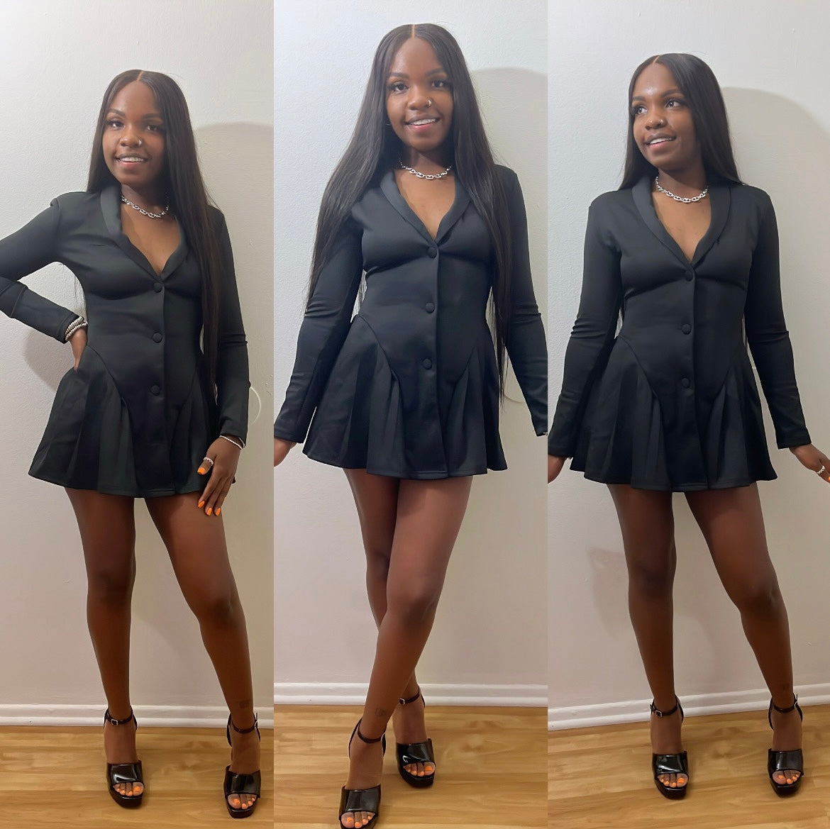 “Fancy” blazer dress 🖤
